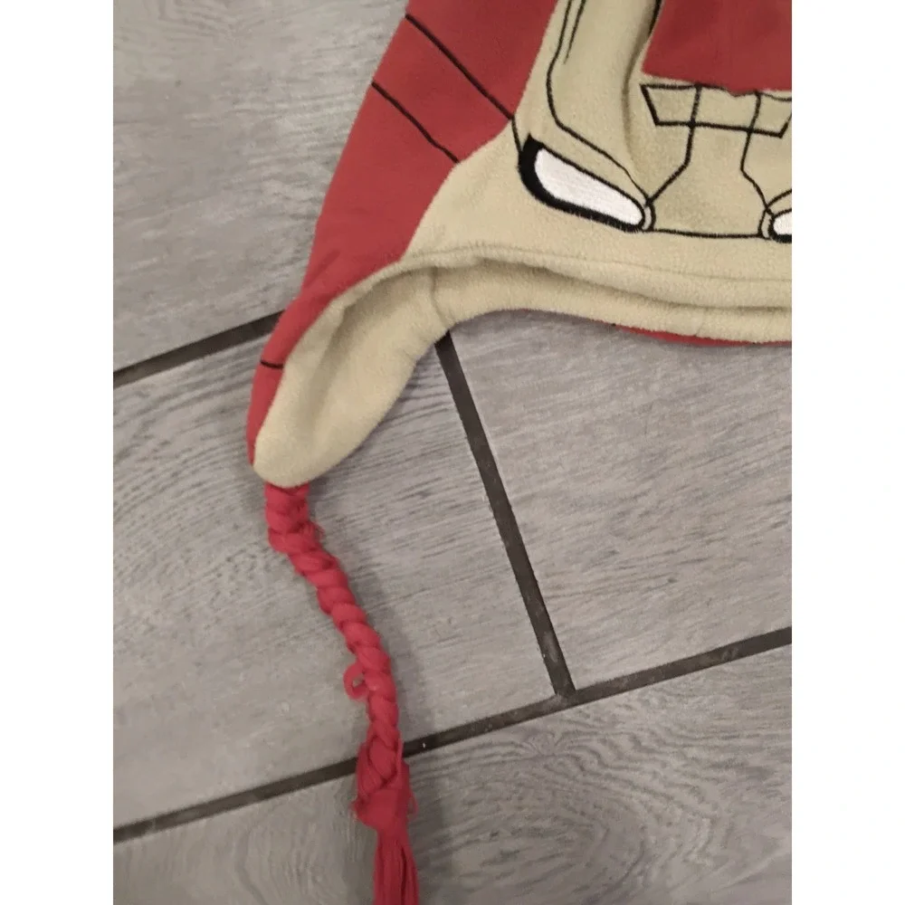 Kids Marvel Iron Man Spider Man‎ Fleece Winter Hat with Braids